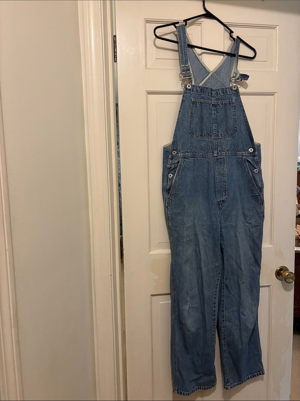 GAP Blue Denim Women's Overalls with Bib Pocket
